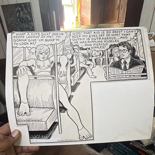 Original pen and ink - pen, comic