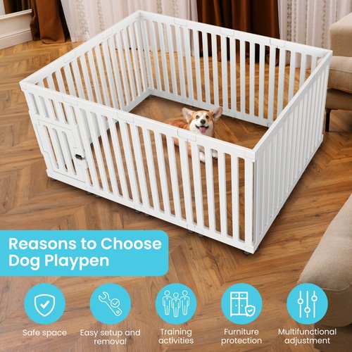 Panel dog playpen indoor - 14-panel,