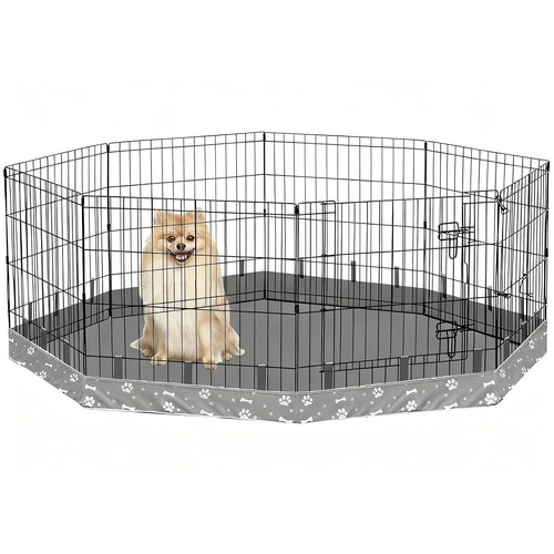Metal octagon dog playpen - 24",