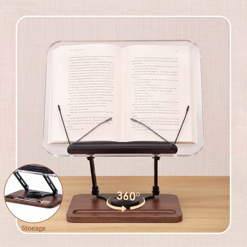 Rotatable reading stand wood - rotatable,