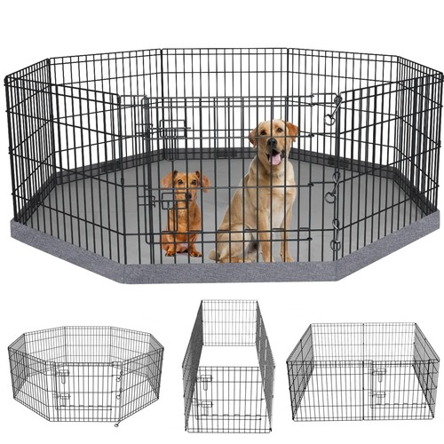 Foldable metal dog exercise - metal,